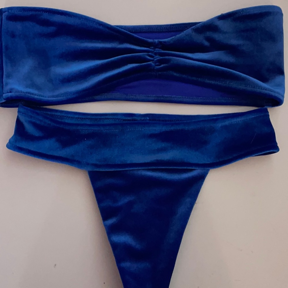 frankies bikinis bandeau bikini set.